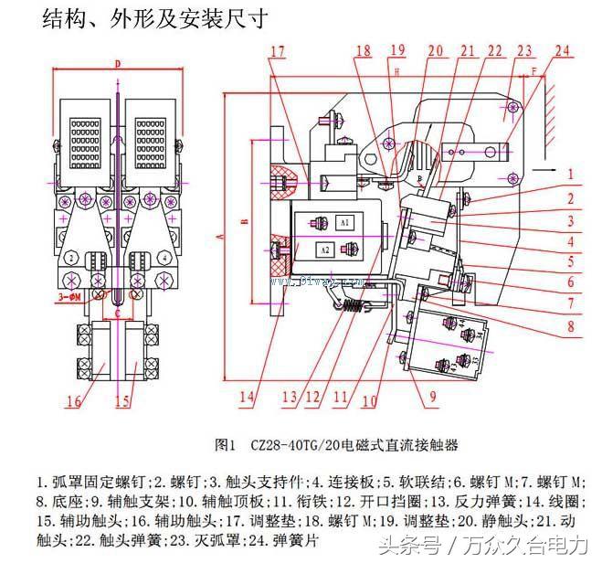 cj20-400a380v接触器怎么接线,沟通接触器a1a21314怎么接线