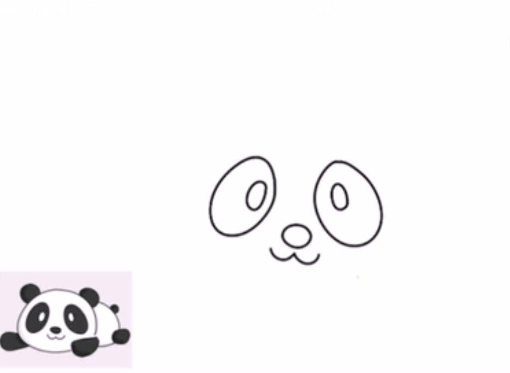 数字6画熊猫简笔画,简笔画儿童3-6岁简单熊猫