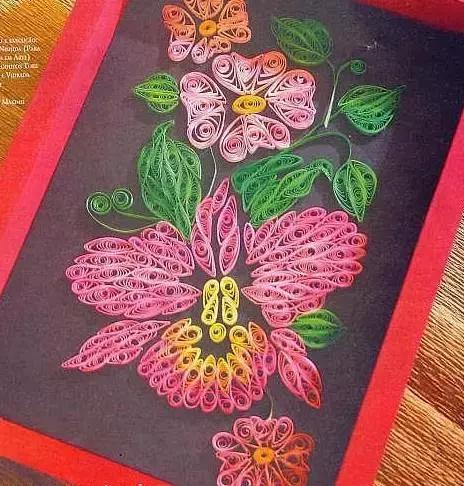 简单立体衍纸纸艺教程,衍纸艺术花朵