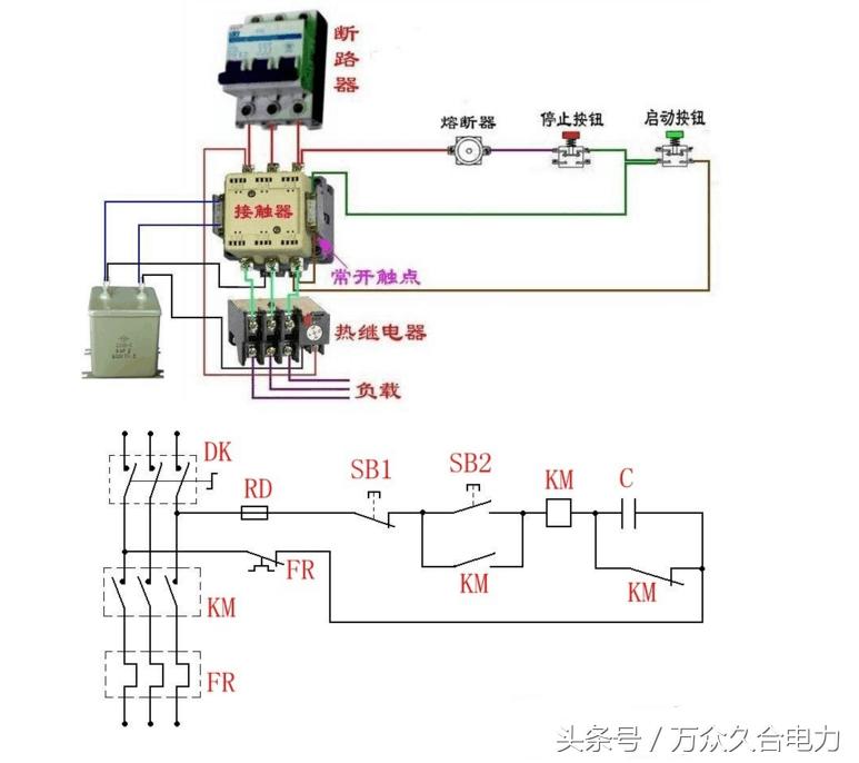 cj20-400a380v接触器怎么接线,沟通接触器a1a21314怎么接线