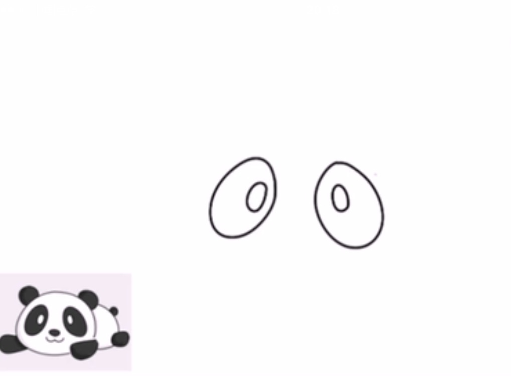 数字6画熊猫简笔画,简笔画儿童3-6岁简单熊猫