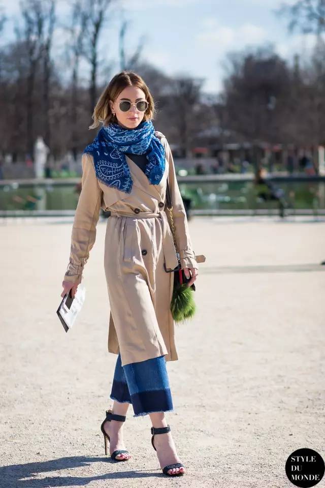 长风衣和短风衣穿搭对比,长风衣外套搭配