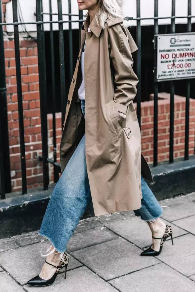 长风衣和短风衣穿搭对比,长风衣外套搭配