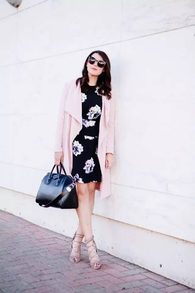 长风衣和短风衣穿搭对比,长风衣外套搭配