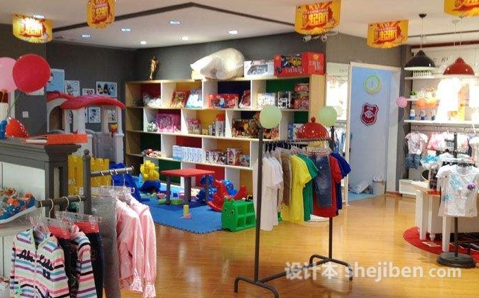 童装陈列展示设计效果图商场,40平童装展厅设计效果图