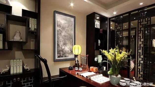 千里江山图新中式客厅装饰画,新中式客厅玉雕装饰画