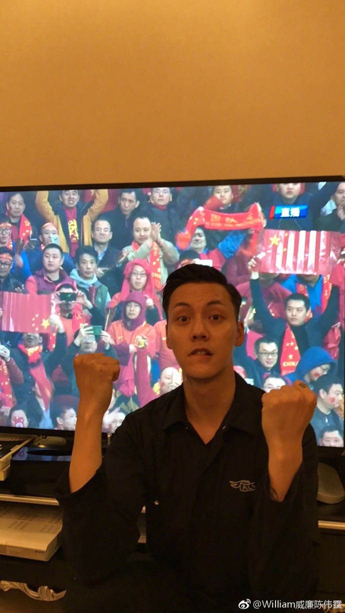 国足中韩长沙告捷,国足比赛张艺兴领唱