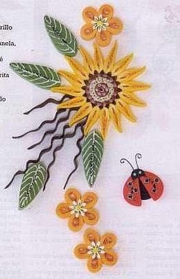 简单立体衍纸纸艺教程,衍纸艺术花朵