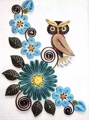 简单立体衍纸纸艺教程,衍纸艺术花朵