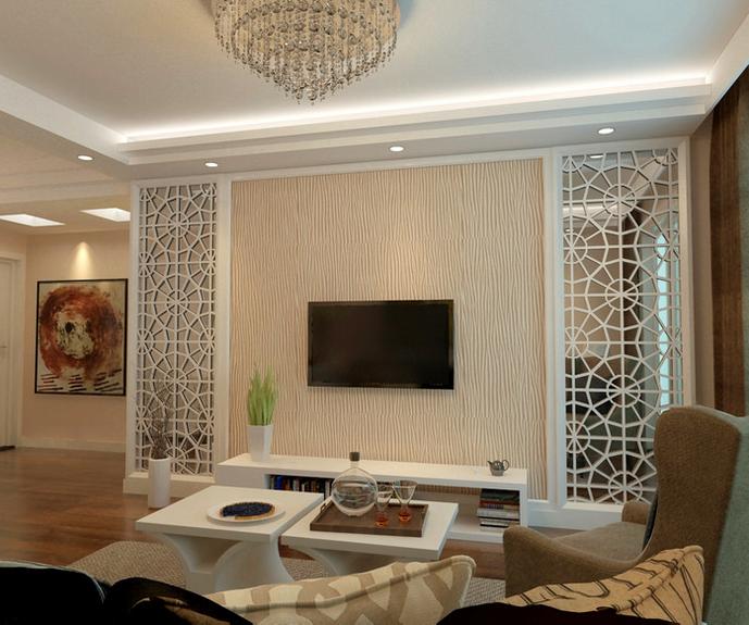 2021现代简约电视背景墙图,落落大方朋友圈背景墙