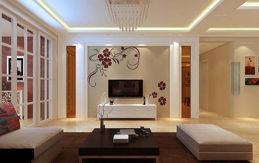 2021现代简约电视背景墙图,落落大方朋友圈背景墙