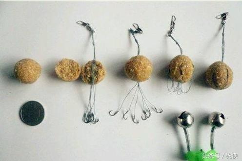 钓鱼爆炸钩与饵料的正确使用方法,爆炸钩正确挂饵钓底方法