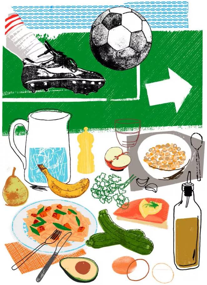 足球赛中应该吃什么,足球球星早餐都吃什么