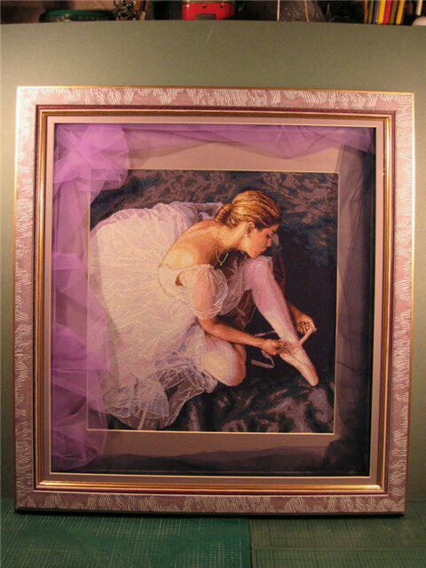 裱好十字绣框怎么拆下来,家里有几幅裱好旧十字绣怎么换框