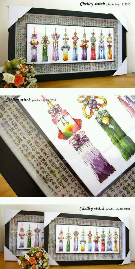 裱好十字绣框怎么拆下来,家里有几幅裱好旧十字绣怎么换框