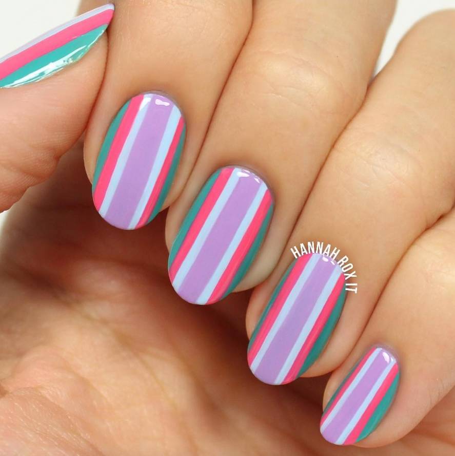 好看又好做的美甲diy教学,美甲小技巧学会在家就能做哦