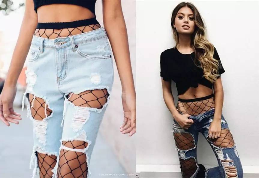 如何正确的穿大洞渔网袜,如何穿渔网裤