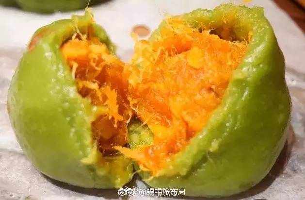 最好吃的蛋黄肉松青团,上海最好吃的蛋黄青团
