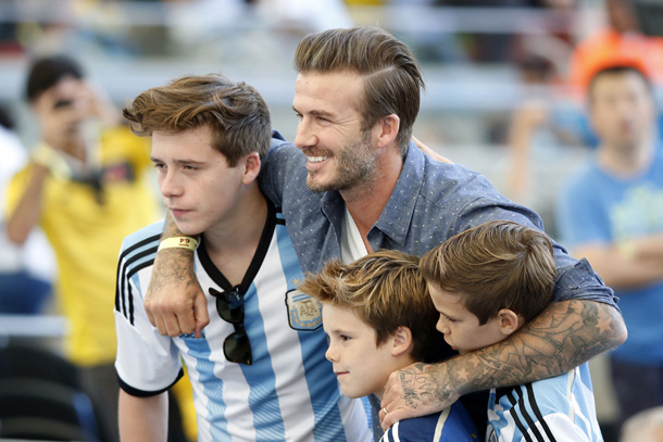 贝克汉姆男纹身,贝克汉姆身上的纹身