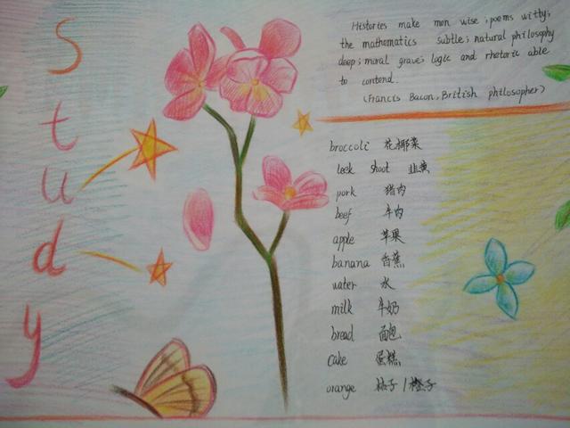 使出洪荒之力画手抄报,英语自画像为主题手抄报