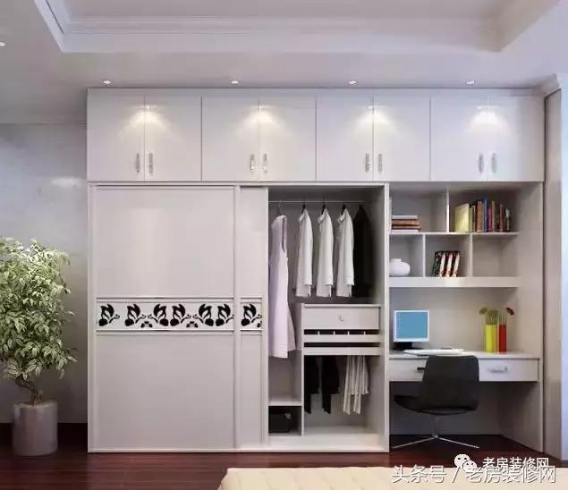 衣柜做到顶石膏线怎么处理,定制衣柜做到顶还是留一点边