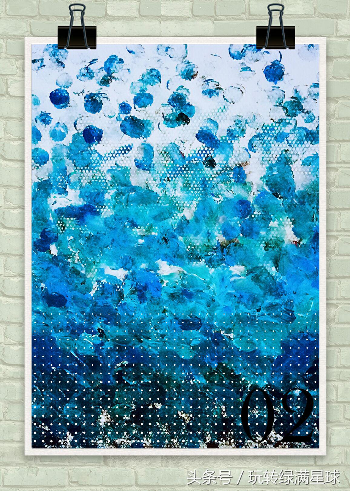 一位优雅美丽园丁的手指画，果然画如其人，画风清新温暖