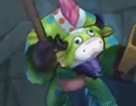 奶牛牛头嘲讽,牛头奶牛皮肤嘲讽动作