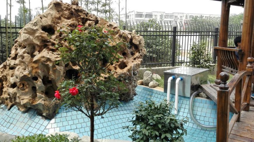 福建家庭园林假山鱼池景观设计,园林鱼池假山流水制作方法大全