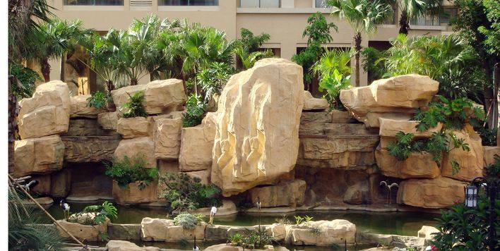 福建家庭园林假山鱼池景观设计,园林鱼池假山流水制作方法大全