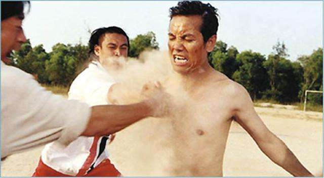 周星驰赵薇少林足球化妆,周星驰拍摄少林足球花絮