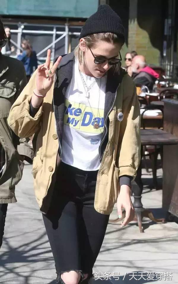 长袖slogantee,怎么穿slogant恤最时髦