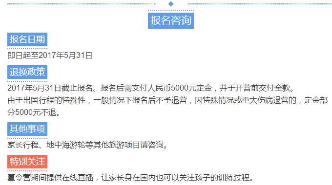 皇家马德里青训夏令营,皇家马德里夏令营