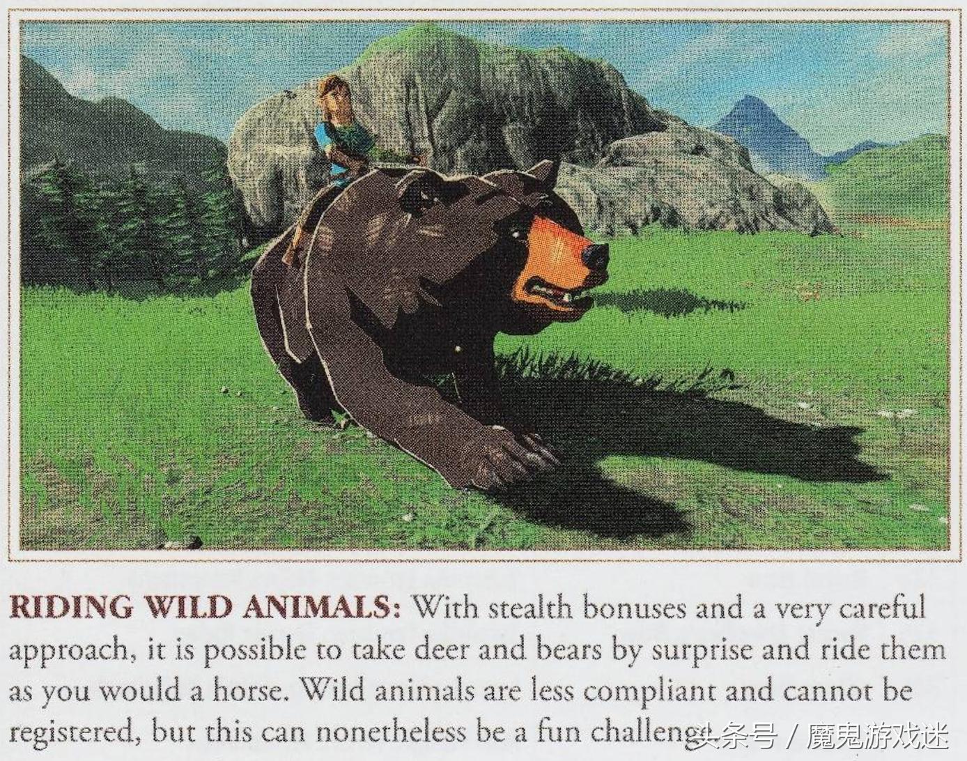 塞尔达传说荒野之息人马能骑吗,塞尔达传说旷野之息野熊在哪里