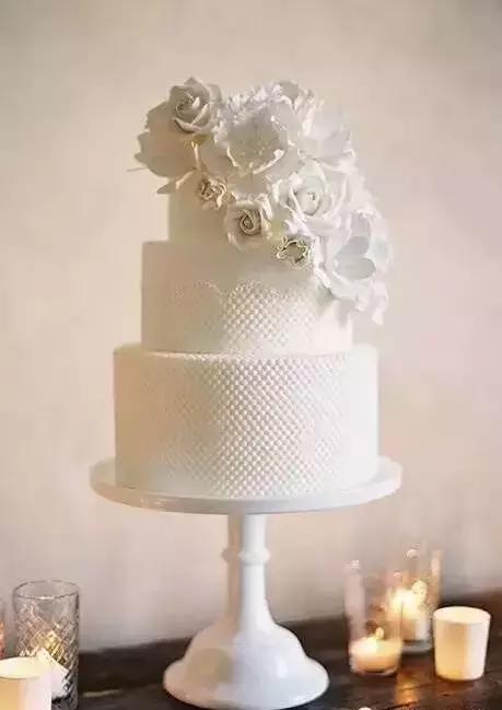 翻糖结婚十周年蛋糕,婚礼翻糖蛋糕ins
