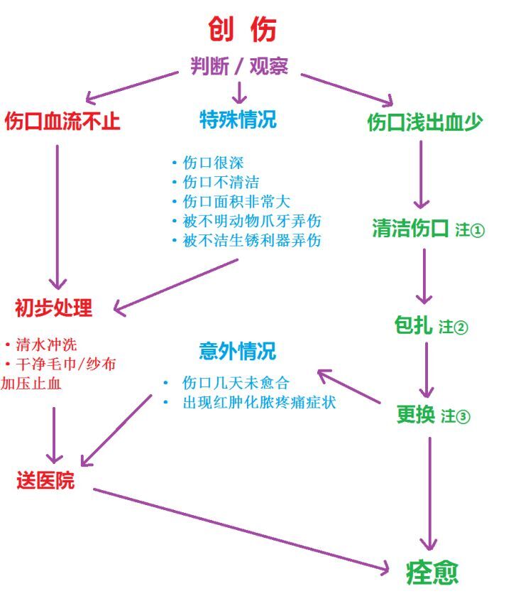 皮肤创伤擦伤的正确治疗方法,跌倒擦伤皮肤面积较大应怎样治疗