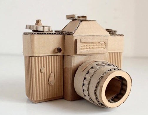 废纸箱做户外儿童玩具,废纸箱做可爱的宝宝