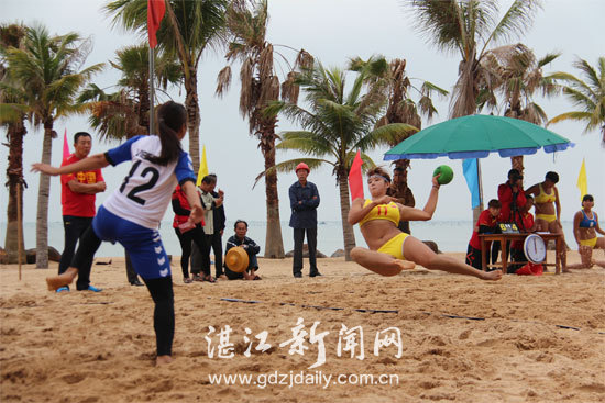 女子沙滩手球国青队来湛集训