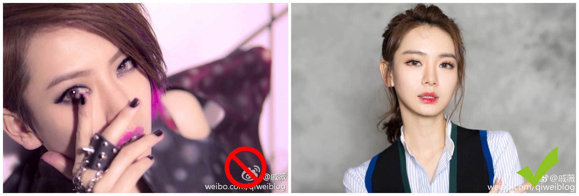 唐嫣戴美瞳和没戴美瞳的对比照,唐嫣首次公开疯狂戴美瞳的原因