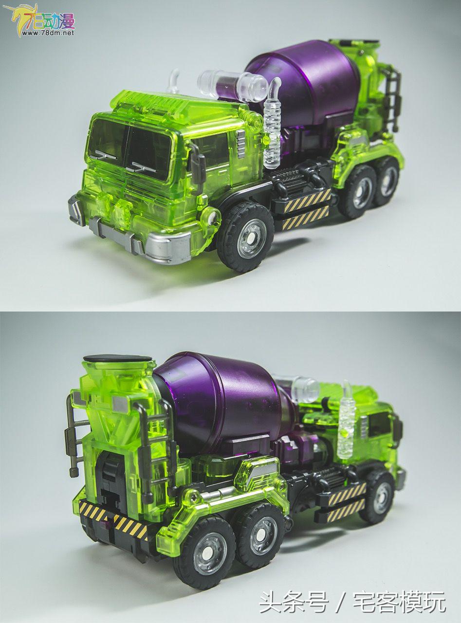 变形金刚大力神模玩,透明版变形金刚大力神推土机