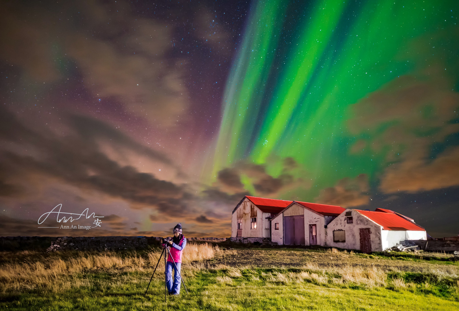 冰岛北极光美景,冰岛北极光惊艳时刻