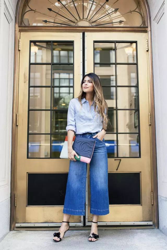 好看的卷裤脚裤子,别再穿阔腿裤了2019年流行这4条