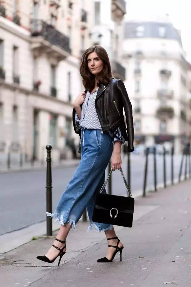 好看的卷裤脚裤子,别再穿阔腿裤了2019年流行这4条