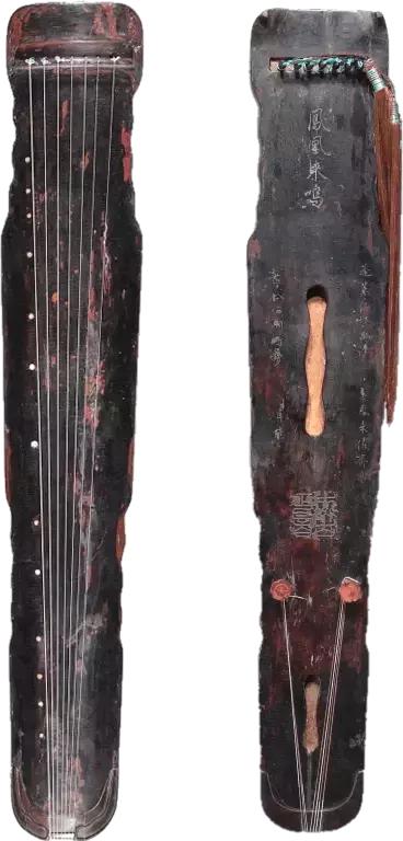 中国历代古琴图片大全,中国古琴图谱