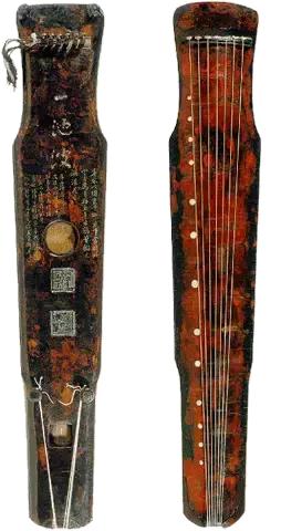 中国历代古琴图片大全,中国古琴图谱