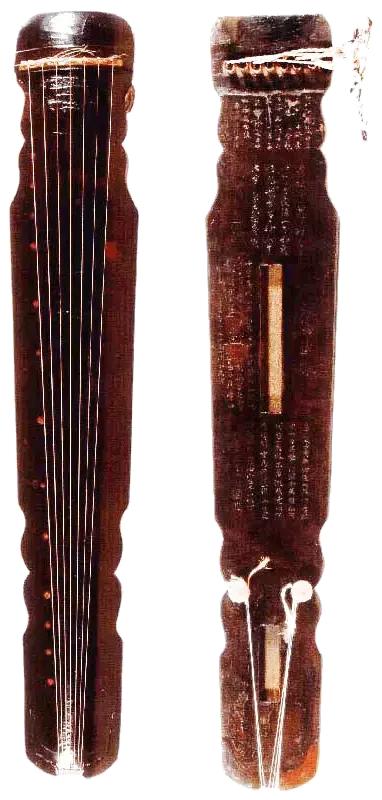 中国历代古琴图片大全,中国古琴图谱