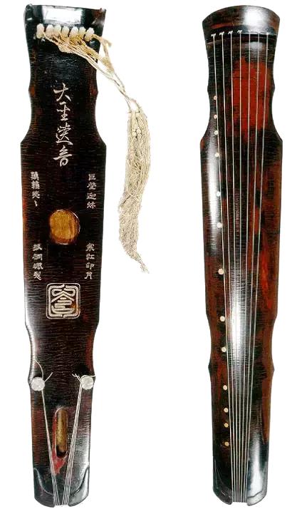 中国历代古琴图片大全,中国古琴图谱