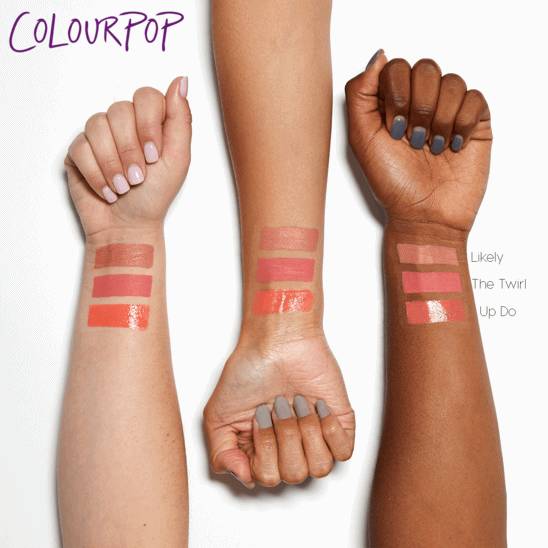 colourpop全哑光,colourpop冬日冰透薄荷试色