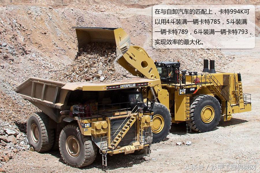 卡特994k装载机装车,卡特994k装载机驾驶