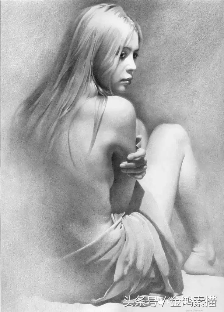 唯美人像素描系统课,唯美素描人物图片大全