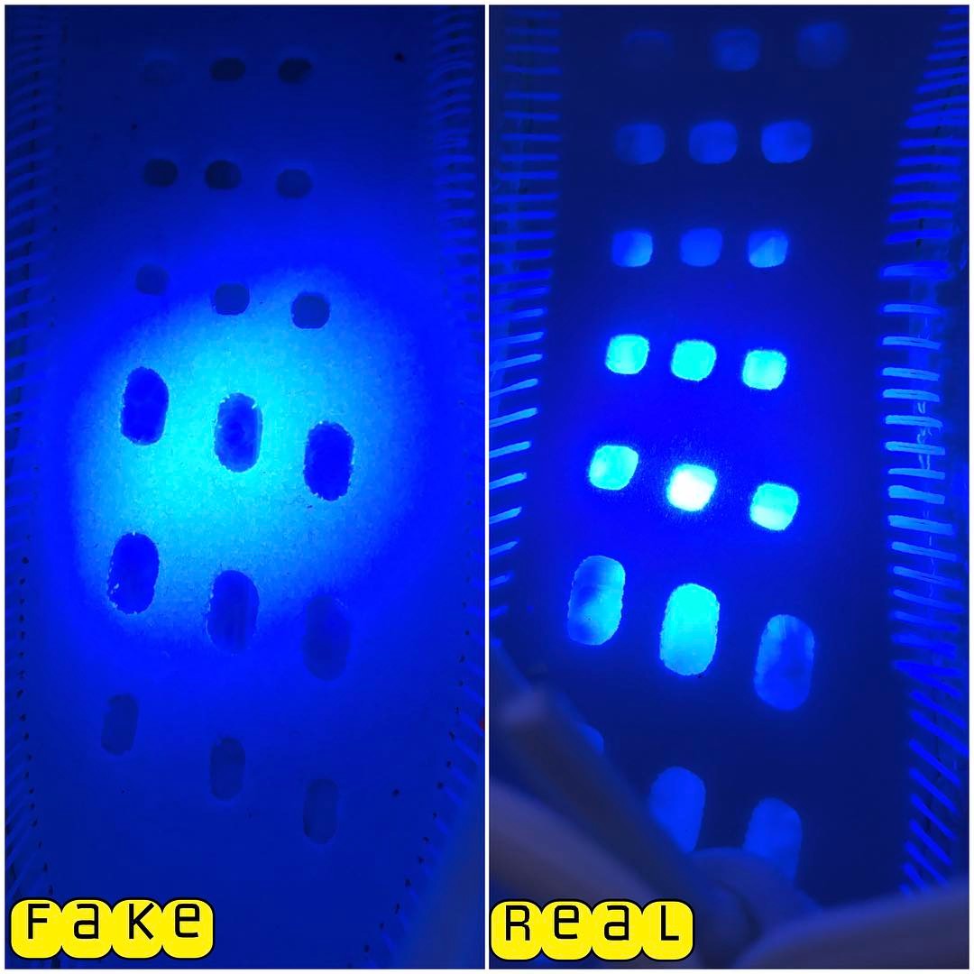 真假yeezy350对比冰蓝,如何对比真假yeezy350v2灰芝麻